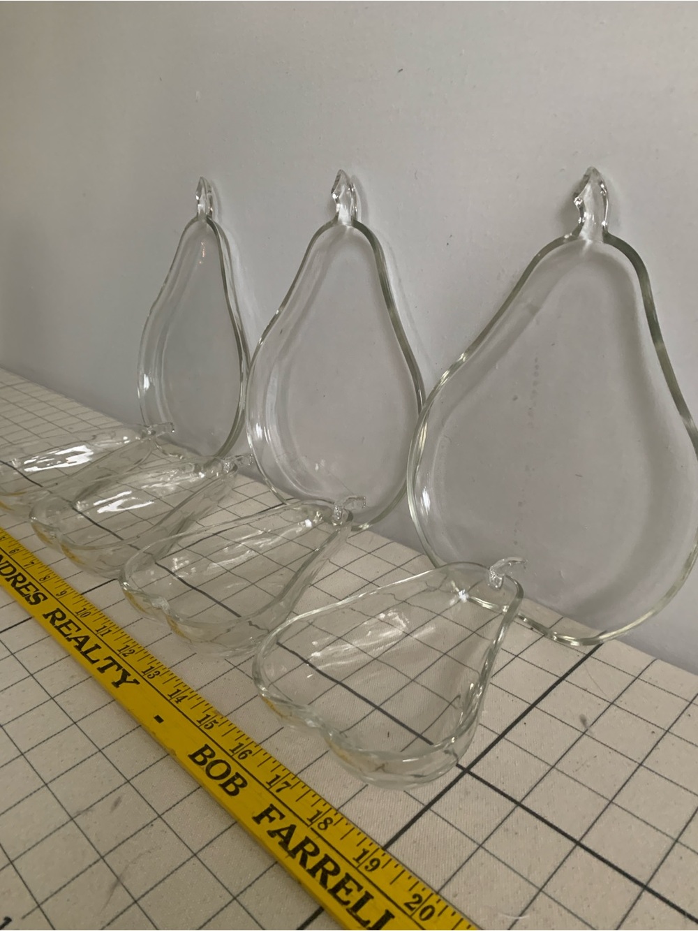 Vintage MCM Pear Serving Set